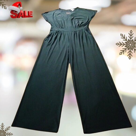 Chic Black Wide-leg Jumpsuit - Picture 1 of 6